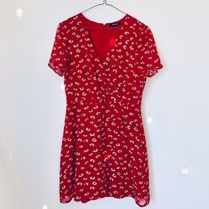 Madewell Wrap-front Mini Dress in Seattle Floral